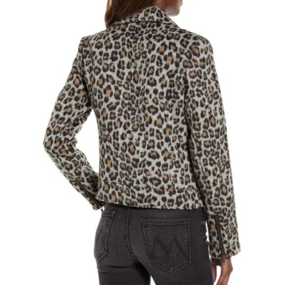 Cupcakes and Cashmere Margaux Leopard Moto Jacket - Picture 3 of 11